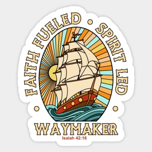 Christian T-Shirt - Waymaker Sticker